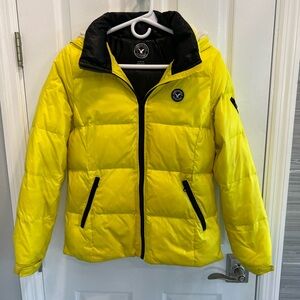 American Eagle Yellow Down Puffer, Size M, Excellent condition